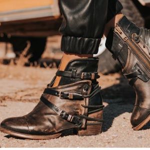 FREEBIRD crew bootie worn 3 times total, size 10